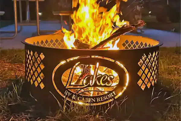 Custom Laser Cut Fire Ring